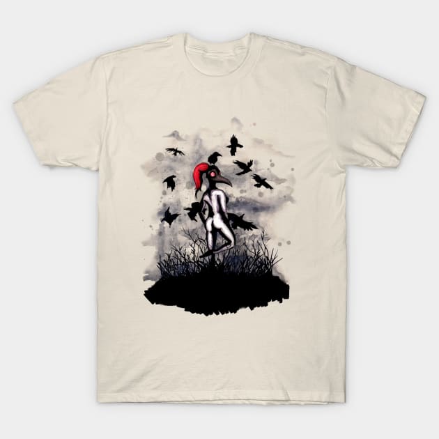 Dancing With Crows T-Shirt by LVBart